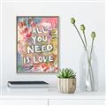 Picture of Love Graffiti I _GroupedProduct_Rectangle_Portrait_Canvas_Framed_