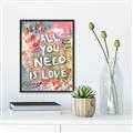 Picture of Love Graffiti I _GroupedProduct_Rectangle_Portrait_Canvas_Framed_
