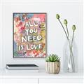 Picture of Love Graffiti I _GroupedProduct_Rectangle_Portrait_Canvas_Framed_