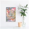Picture of Love Graffiti I _GroupedProduct_Rectangle_Portrait_Canvas_Framed_
