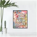 Picture of Love Graffiti I _GroupedProduct_Rectangle_Portrait_Canvas_Framed_