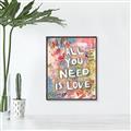Picture of Love Graffiti I _GroupedProduct_Rectangle_Portrait_Canvas_Framed_