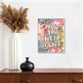 Picture of Love Graffiti I _GroupedProduct_Rectangle_Portrait_Canvas_Framed_