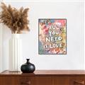 Picture of Love Graffiti I _GroupedProduct_Rectangle_Portrait_Canvas_Framed_