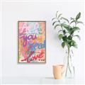 Picture of Love Graffiti II _GroupedProduct_Rectangle_Portrait_Canvas_Framed_