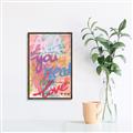Picture of Love Graffiti II _GroupedProduct_Rectangle_Portrait_Canvas_Framed_