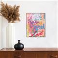 Picture of Love Graffiti II _GroupedProduct_Rectangle_Portrait_Canvas_Framed_