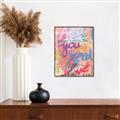 Picture of Love Graffiti II _GroupedProduct_Rectangle_Portrait_Canvas_Framed_