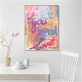 Picture of Love Graffiti II _GroupedProduct_Rectangle_Portrait_Canvas_Framed_
