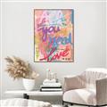 Picture of Love Graffiti II _GroupedProduct_Rectangle_Portrait_Canvas_Framed_