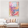 Picture of Love Graffiti II _GroupedProduct_Rectangle_Portrait_Canvas_Framed_