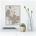 Picture of Floral  Shapes in Beaver Brown I _GroupedProduct_Rectangle_Portrait_Canvas_Framed_