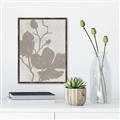 Picture of Floral  Shapes in Beaver Brown I _GroupedProduct_Rectangle_Portrait_Canvas_Framed_