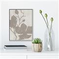 Picture of Floral  Shapes in Beaver Brown I _GroupedProduct_Rectangle_Portrait_Canvas_Framed_