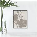 Picture of Floral  Shapes in Beaver Brown I _GroupedProduct_Rectangle_Portrait_Canvas_Framed_