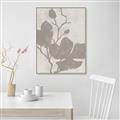Picture of Floral  Shapes in Beaver Brown I _GroupedProduct_Rectangle_Portrait_Canvas_Framed_