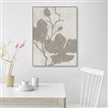 Picture of Floral  Shapes in Beaver Brown I _GroupedProduct_Rectangle_Portrait_Canvas_Framed_