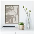 Picture of Floral  Shapes in Beaver Brown II _GroupedProduct_Rectangle_Portrait_Canvas_Framed_