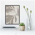 Picture of Floral  Shapes in Beaver Brown II _GroupedProduct_Rectangle_Portrait_Canvas_Framed_