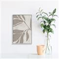 Picture of Floral  Shapes in Beaver Brown II _GroupedProduct_Rectangle_Portrait_Canvas_Framed_