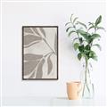 Picture of Floral  Shapes in Beaver Brown II _GroupedProduct_Rectangle_Portrait_Canvas_Framed_