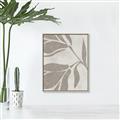 Picture of Floral  Shapes in Beaver Brown II _GroupedProduct_Rectangle_Portrait_Canvas_Framed_
