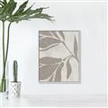 Picture of Floral  Shapes in Beaver Brown II _GroupedProduct_Rectangle_Portrait_Canvas_Framed_