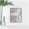 Picture of Floral  Shapes in Beaver Brown II _GroupedProduct_Rectangle_Portrait_Canvas_Framed_