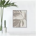 Picture of Floral  Shapes in Beaver Brown II _GroupedProduct_Rectangle_Portrait_Canvas_Framed_