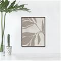Picture of Floral  Shapes in Beaver Brown II _GroupedProduct_Rectangle_Portrait_Canvas_Framed_