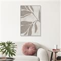 Picture of Floral  Shapes in Beaver Brown II _GroupedProduct_Rectangle_Portrait_Canvas_Framed_