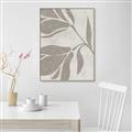 Picture of Floral  Shapes in Beaver Brown II _GroupedProduct_Rectangle_Portrait_Canvas_Framed_