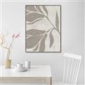 Picture of Floral  Shapes in Beaver Brown II _GroupedProduct_Rectangle_Portrait_Canvas_Framed_