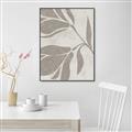 Picture of Floral  Shapes in Beaver Brown II _GroupedProduct_Rectangle_Portrait_Canvas_Framed_