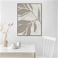 Picture of Floral  Shapes in Beaver Brown II _GroupedProduct_Rectangle_Portrait_Canvas_Framed_