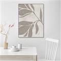 Picture of Floral  Shapes in Beaver Brown II _GroupedProduct_Rectangle_Portrait_Canvas_Framed_