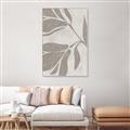 Picture of Floral  Shapes in Beaver Brown II _GroupedProduct_Rectangle_Portrait_Canvas_Framed_