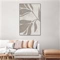 Picture of Floral  Shapes in Beaver Brown II _GroupedProduct_Rectangle_Portrait_Canvas_Framed_
