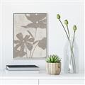 Picture of Floral  Shapes in Beaver Brown III _GroupedProduct_Rectangle_Portrait_Canvas_Framed_