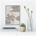 Picture of Floral  Shapes in Beaver Brown III _GroupedProduct_Rectangle_Portrait_Canvas_Framed_