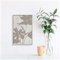 Picture of Floral  Shapes in Beaver Brown III _GroupedProduct_Rectangle_Portrait_Canvas_Framed_
