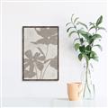 Picture of Floral  Shapes in Beaver Brown III _GroupedProduct_Rectangle_Portrait_Canvas_Framed_