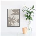 Picture of Floral  Shapes in Beaver Brown III _GroupedProduct_Rectangle_Portrait_Canvas_Framed_
