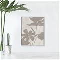 Picture of Floral  Shapes in Beaver Brown III _GroupedProduct_Rectangle_Portrait_Canvas_Framed_