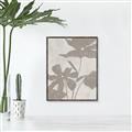 Picture of Floral  Shapes in Beaver Brown III _GroupedProduct_Rectangle_Portrait_Canvas_Framed_