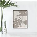 Picture of Floral  Shapes in Beaver Brown III _GroupedProduct_Rectangle_Portrait_Canvas_Framed_
