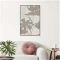 Picture of Floral  Shapes in Beaver Brown III _GroupedProduct_Rectangle_Portrait_Canvas_Framed_