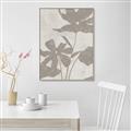 Picture of Floral  Shapes in Beaver Brown III _GroupedProduct_Rectangle_Portrait_Canvas_Framed_