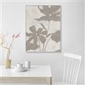 Picture of Floral  Shapes in Beaver Brown III _GroupedProduct_Rectangle_Portrait_Canvas_Framed_