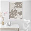 Picture of Floral  Shapes in Beaver Brown III _GroupedProduct_Rectangle_Portrait_Canvas_Framed_